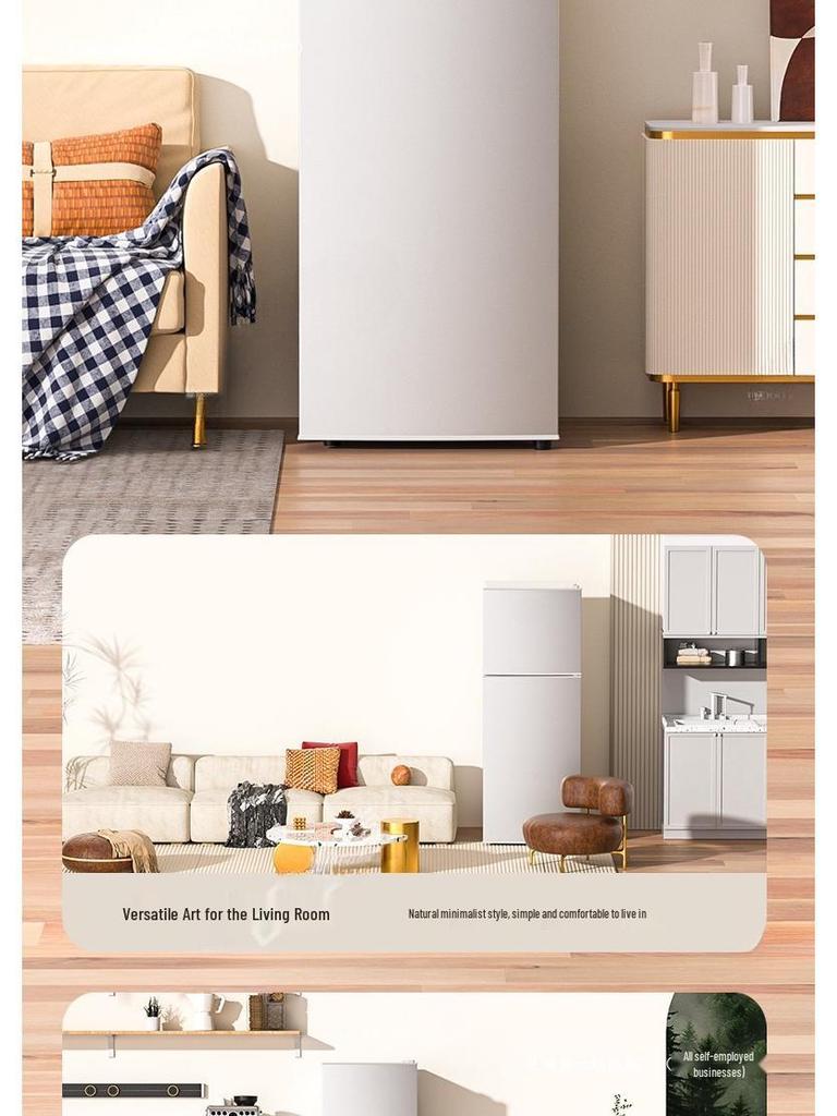 Energieeffizienter kompakter Doppel-Tür Mini-Kühlschrank für Zuhause, Wohnheim oder Büro