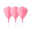 Cuesoul ROSTAK57 T19 Series Mixed Shaft Integrated Kite Shape Set of 3 Two-Tone Dual-Material Flights, Series, (Pink) CS-AK57FZ6S