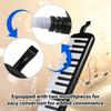 COMETX Melodica 37-Key Instrument with Melody and Air Piano Keyboard 2 Soft Blow Pipes 2 Mouthpieces Carrying Bag Beginner and Adult Gift Set