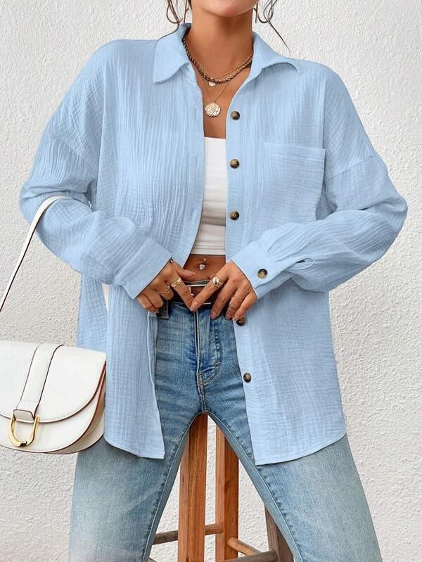 Women's Blouses Fall Off The Shoulder Long Sleeve Shirt