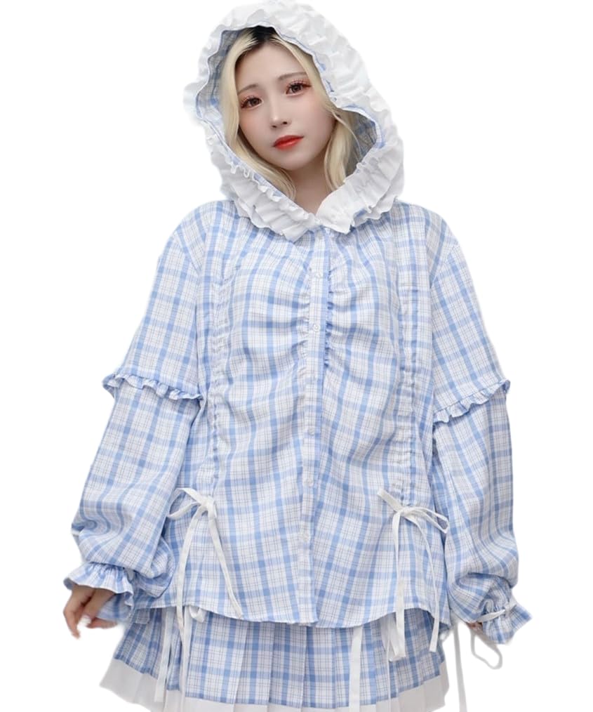 

WEGO Whinny Futuristic Paradise Размер Синий Размер 1 Худи, Милый, Девичий, Субкультура, Подарок, Женский, F, Клетка,