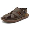 Men's Casual Large Size Lightweight Beach Sandals with Handmade Stitching