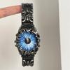 Moderne Gothic-Metalluhr mit Quarzwerk für erwachsene Mode-Enthusiasten
