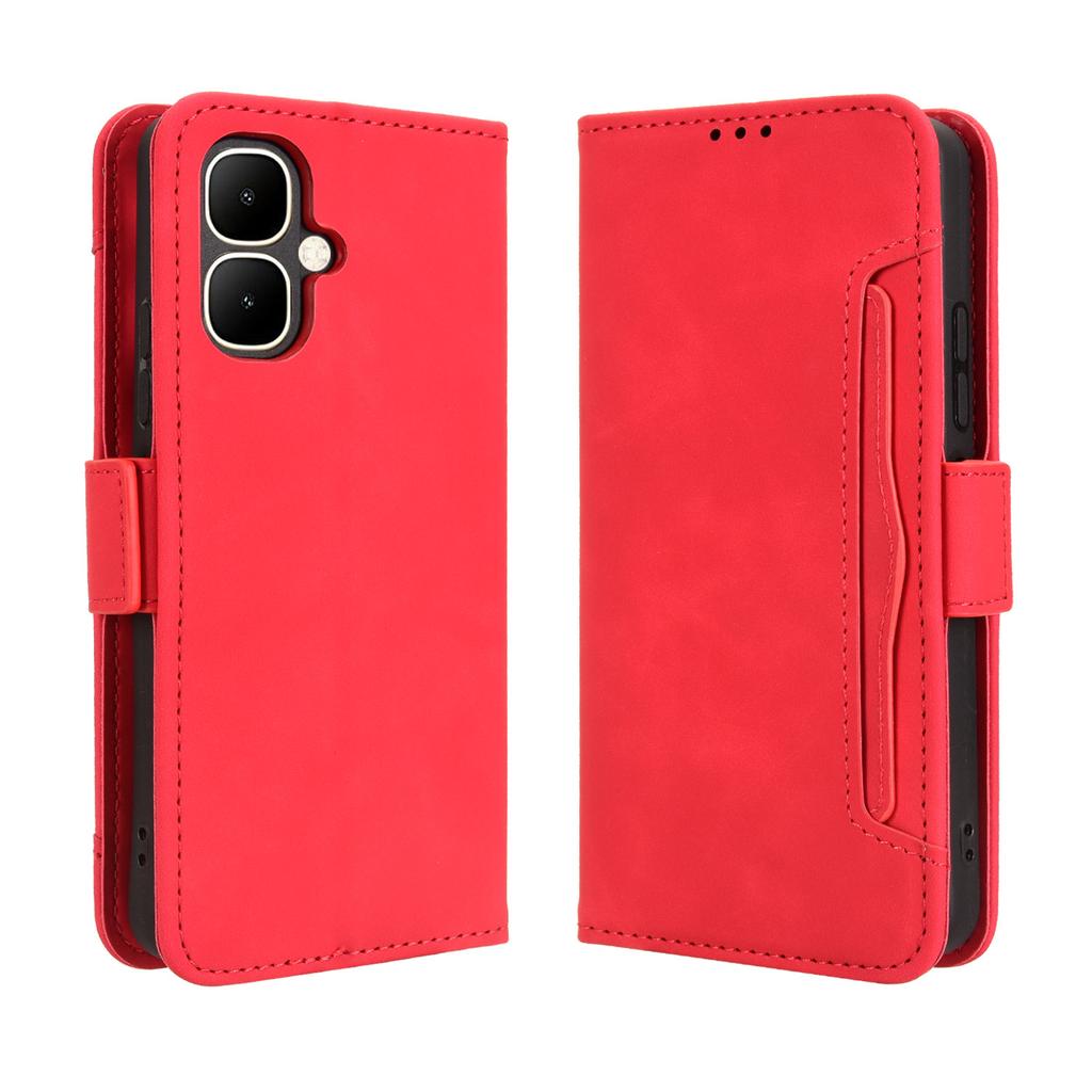 For TECNO Pop 10/Infinix Smart 10 Leather Case Phone Wallet Cover with Multiple Card Slots