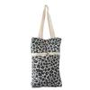 Canvas leopard print water cup bag stew pot stew cup handbag going out fashion sundries environmentally friendly fashion shopping bag