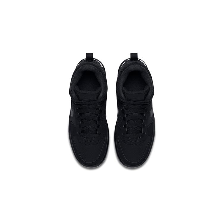 (GS) Nike Court Borough Mid 'Triple Black' Kids' 839977-001