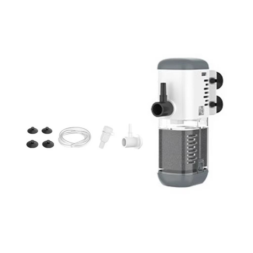 1Pcs Durable 8/12/18/25W Aquarium Filter Pump Removable Built-In Fish Tank Air Pump 220V 3 in 1 Fish Tank Filter Aquarium