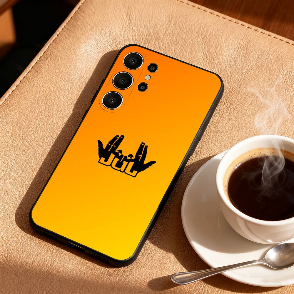 N-New Fashion Rapper Jul Phone Case For Samsung S25,24,23,22,30,21,10,9,Ultra,Plus,Lite,FE Soft Black Case
