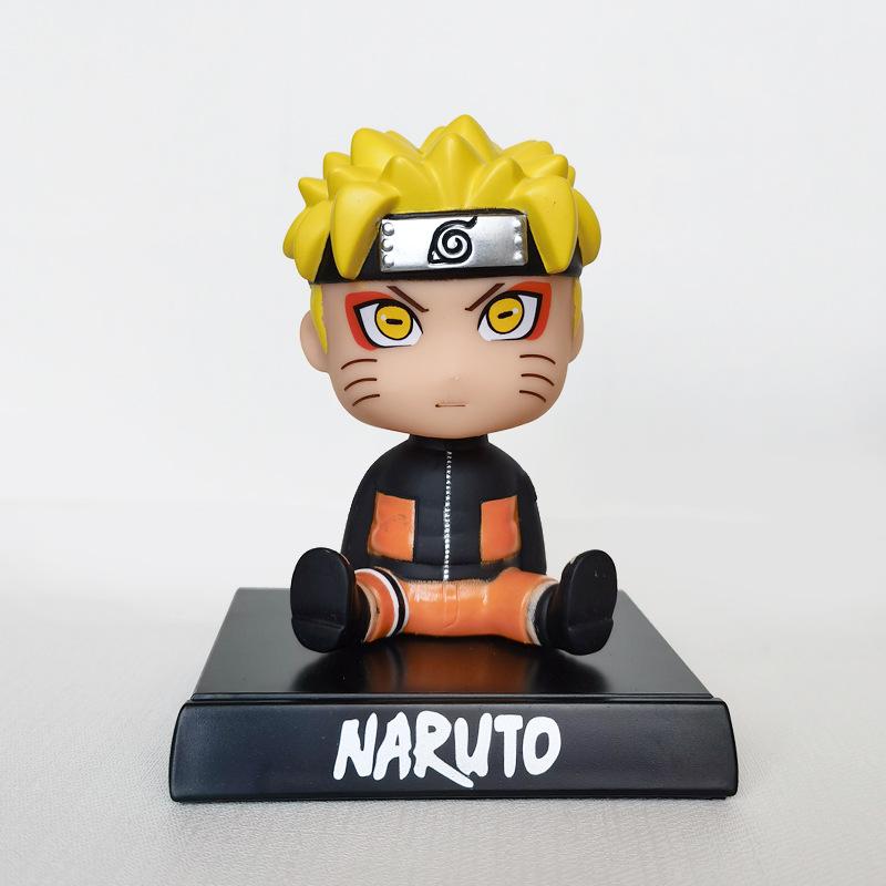 Anime Naruto Figure Uzumaki Naruto Kakashi Sasuke Itachi Car Ornaments Shake Head Cute Action Figure Figures Model Toys Gift