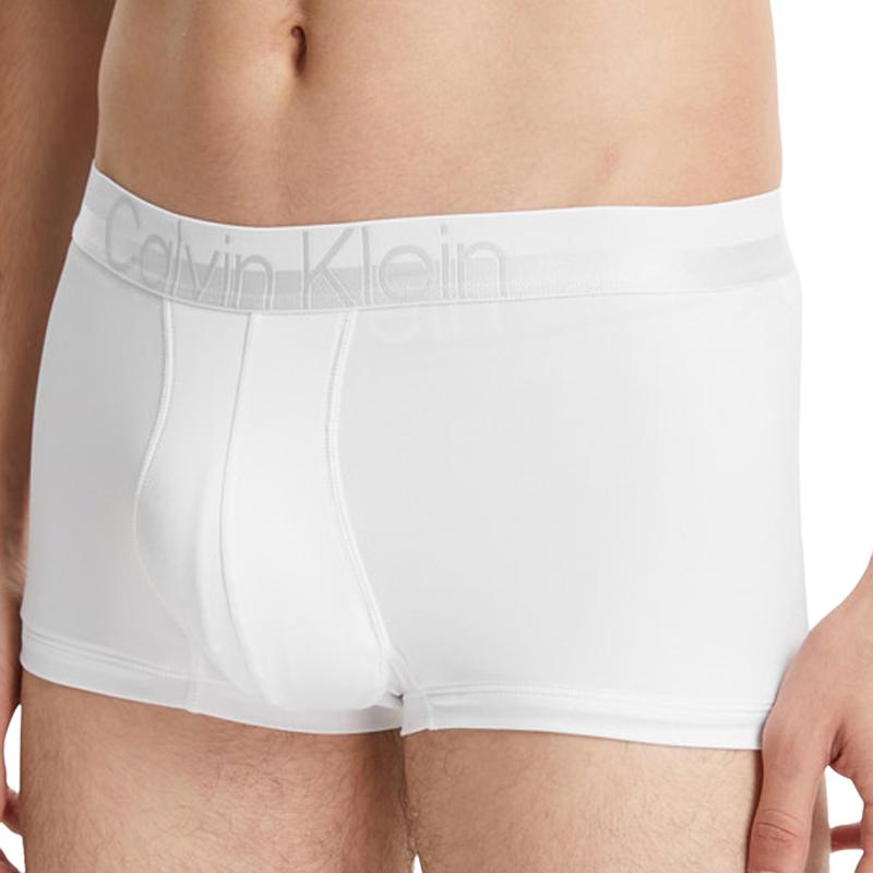 Calvin Klein Jacquard Logo Waistband Low Rise Fitted Boxer Briefs Men underwear White NB2974-100