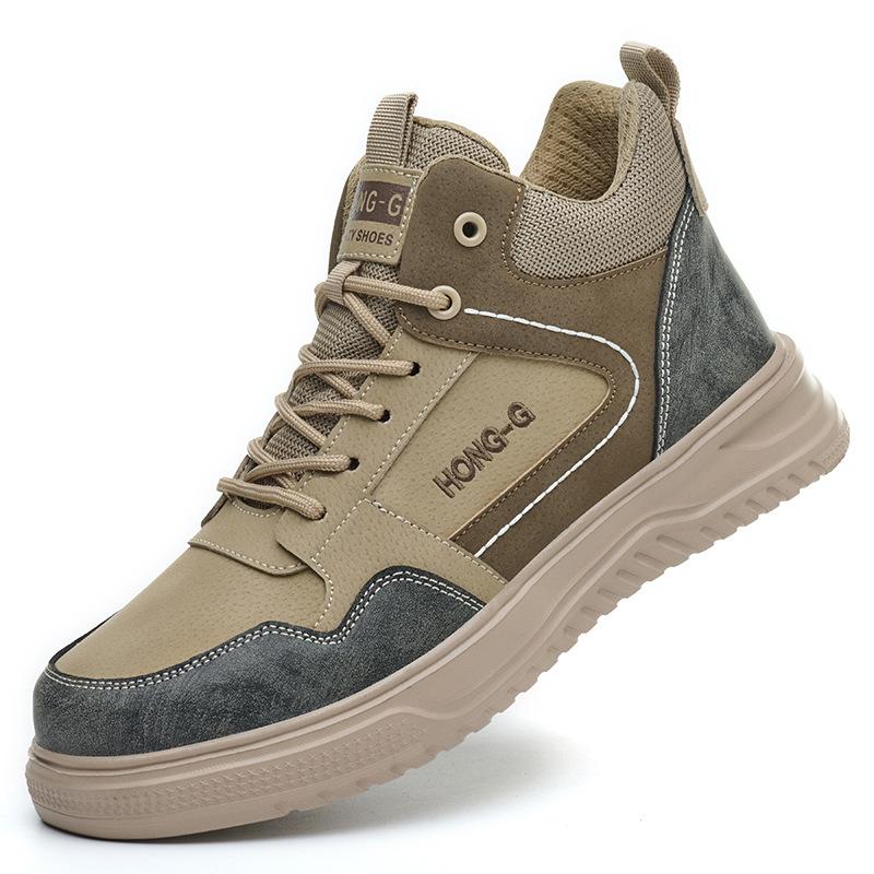 Steel Toe Work Boots Anti-Smash Anti-Puncture Safety Shoes for Men Working Sneakers with Metal Toe Labor Protection Shoes