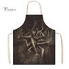 Novelty Barbecue Apron Halloween Butcher with Realistic Blood Stain, Washable Protective Work Apron, Funny Prank Gift Horror Costume Prop for Cosplay