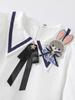 Girls' Autumn Sweater & Skirt Three-Piece Set with Rabbit Police Officer Theme - JK Academy Style