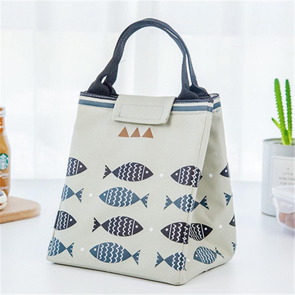 Thick Aluminum Foil Insulation Bag Cute Lunch Small Fish with Rice Bag Handcuffs Waterproof Box Package Picnic Bag Children's Meal Bag
