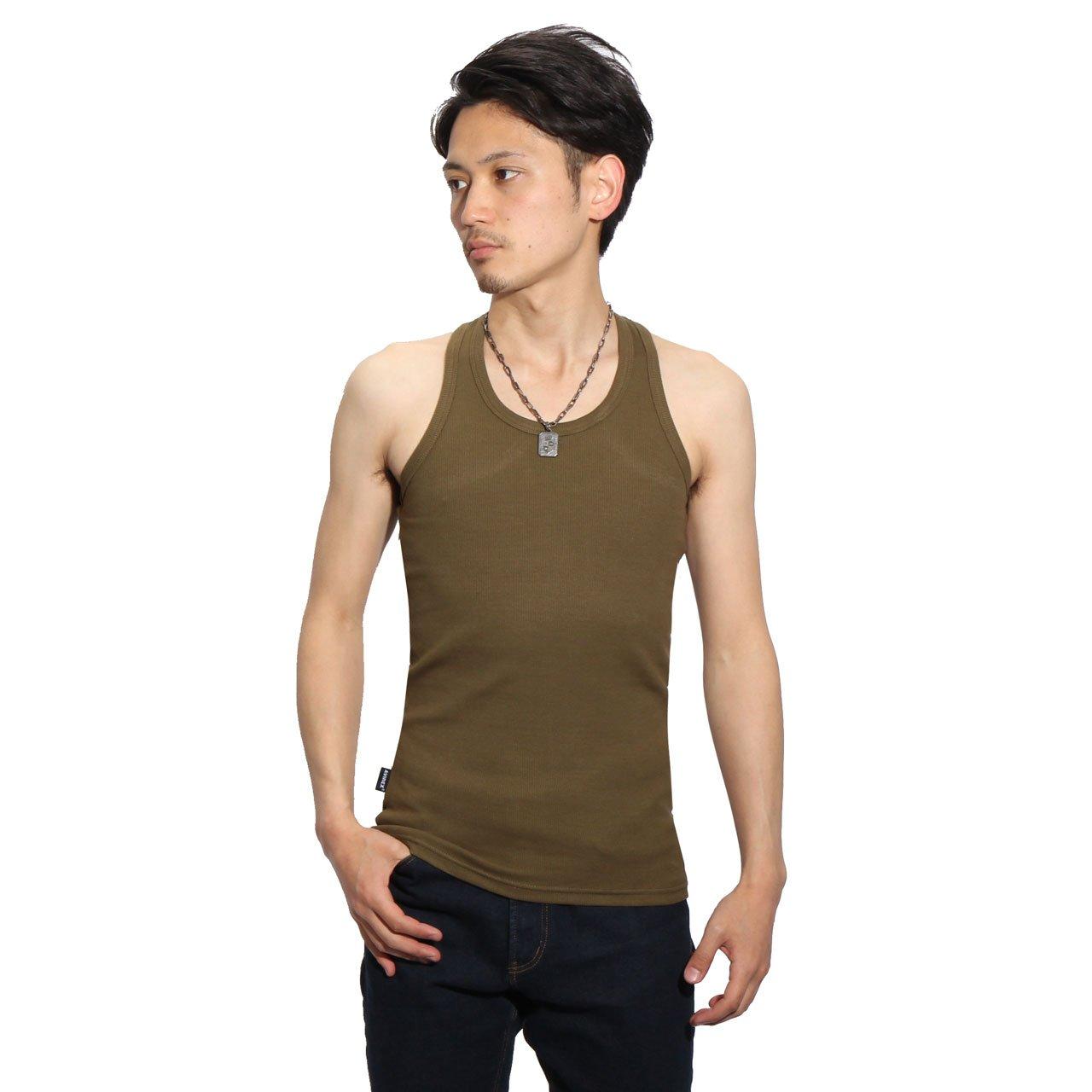 Avirex Почтовый заказ Повседневная майка Оливковый топ, Средний, (75)