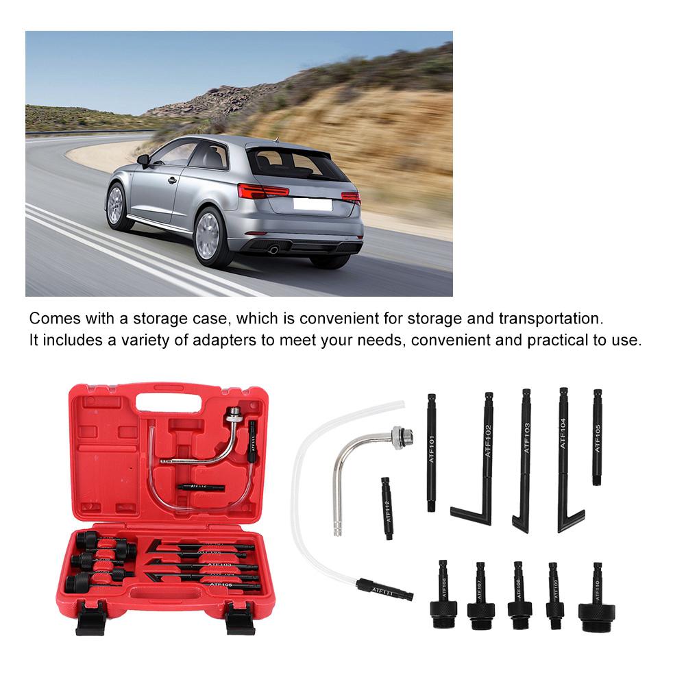13PcsSet Oil Fill Adapter Transmission Fluid Oil Refilling Refill Connector Tool Kit