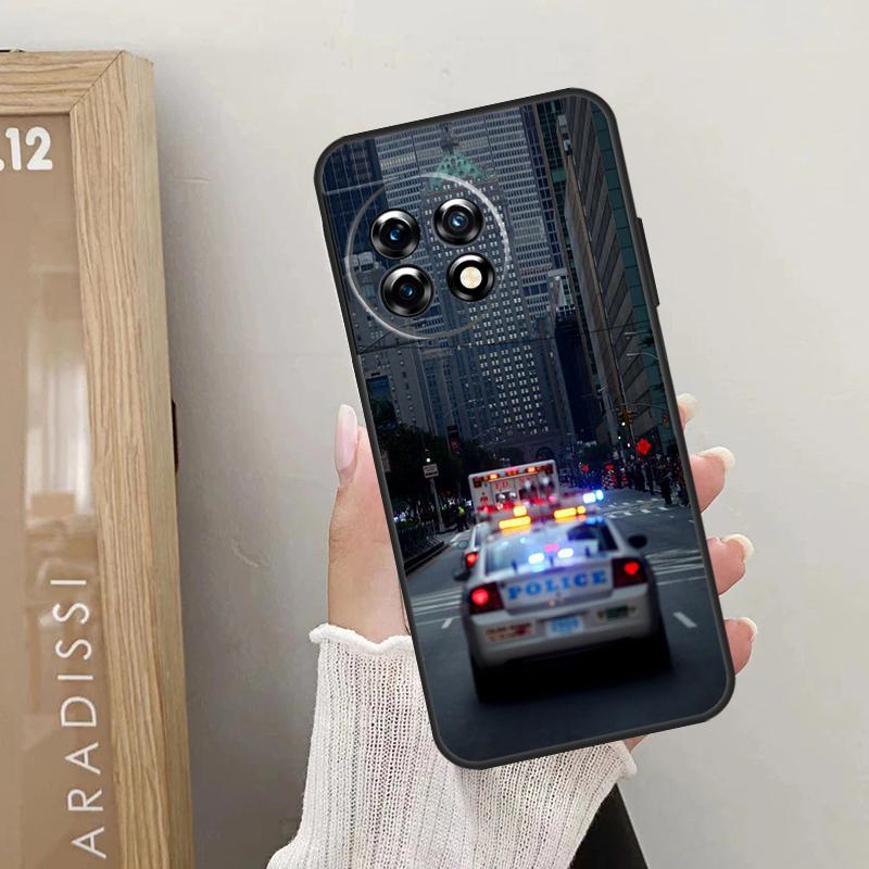 Police Car Case For OnePlus Nord 5 CE 2 3 4 Lite N20 N30 OnePlus 15 R 13R 12R 10R 13T 10T 11 12 13 Cover