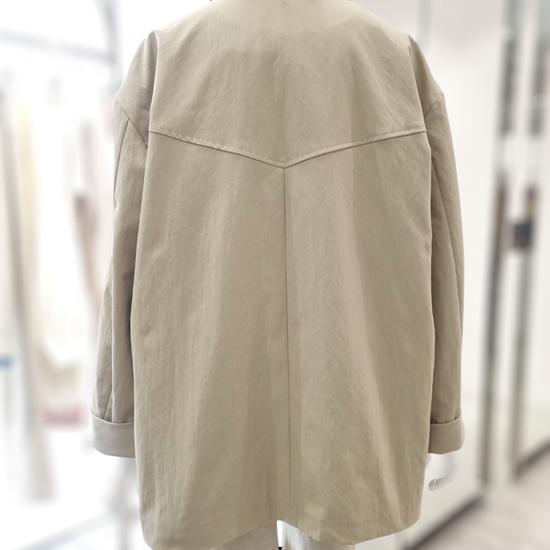 Color-Block Collar Single Half-Jumper YW5MM407