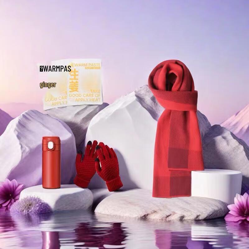 EILEI Winter Warm Scarf Hat Gloves Set