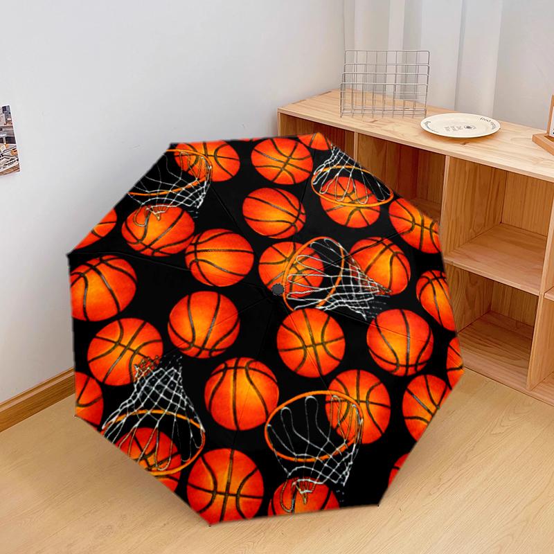 1PC basketball sport Umbrella Portable Folding Umbrella Iron Frame Hole Bone Structure Outdoor Home Umbrella A7