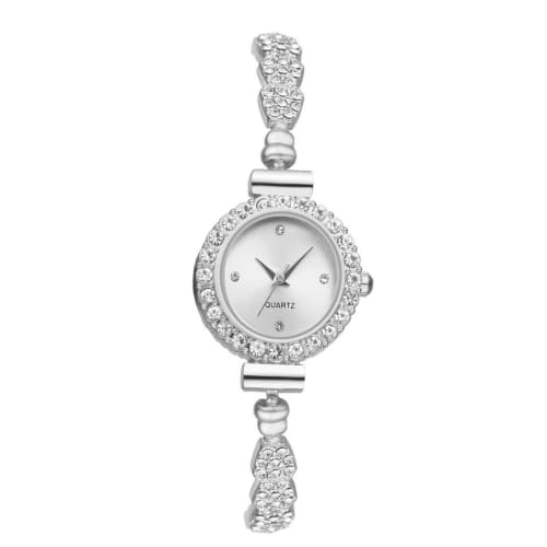 

Милые и стильные женские часы-браслет: Аналоговый, Водонепроницаемый, Ремешок из сплава, Регулируемая длина, Повседневный, Деловой, Модные часы, Серебристый, Женский аксессуар