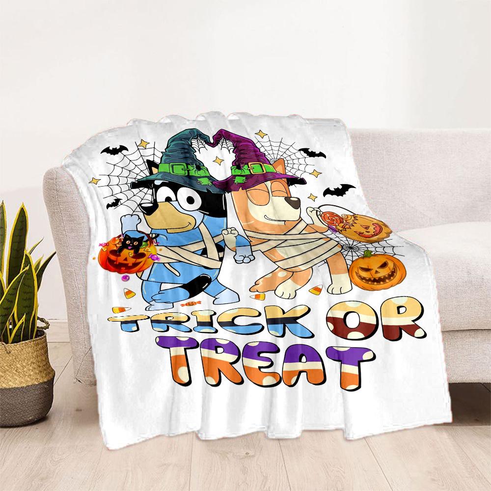 Bluey Family Adventure Blanket Soft & Cozy Perfect for Sofa Picnics Chair All-Season Use Digital Print Unique Gift for Family and Friends Camping