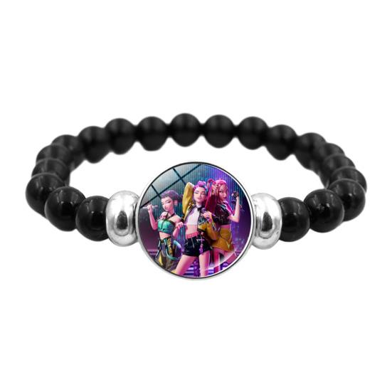 Yousheng Korean Pop Beaded Bracelet Anime Inspired Fashion Bracelet Colorful Beads Bracelet for Women Men Girls Boys Fans