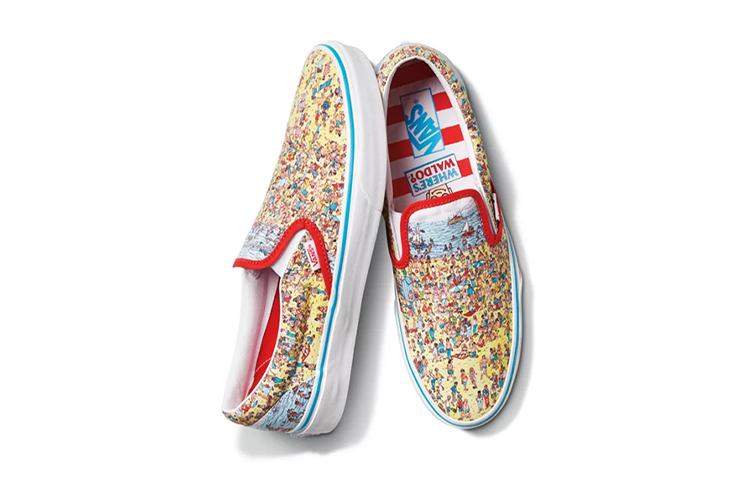 Kids' Sneakers Vans Classic Slip-On Wheres Waldo Beach (Kids) Find Steve/Beach
