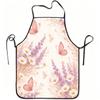 1pc Lavender Daisy Butterfly Apron with Adjustable Waistband & Suitable for Cooking, Gardening, Crafting - Durable Easy-Clean Polyester Bib for &, Lav