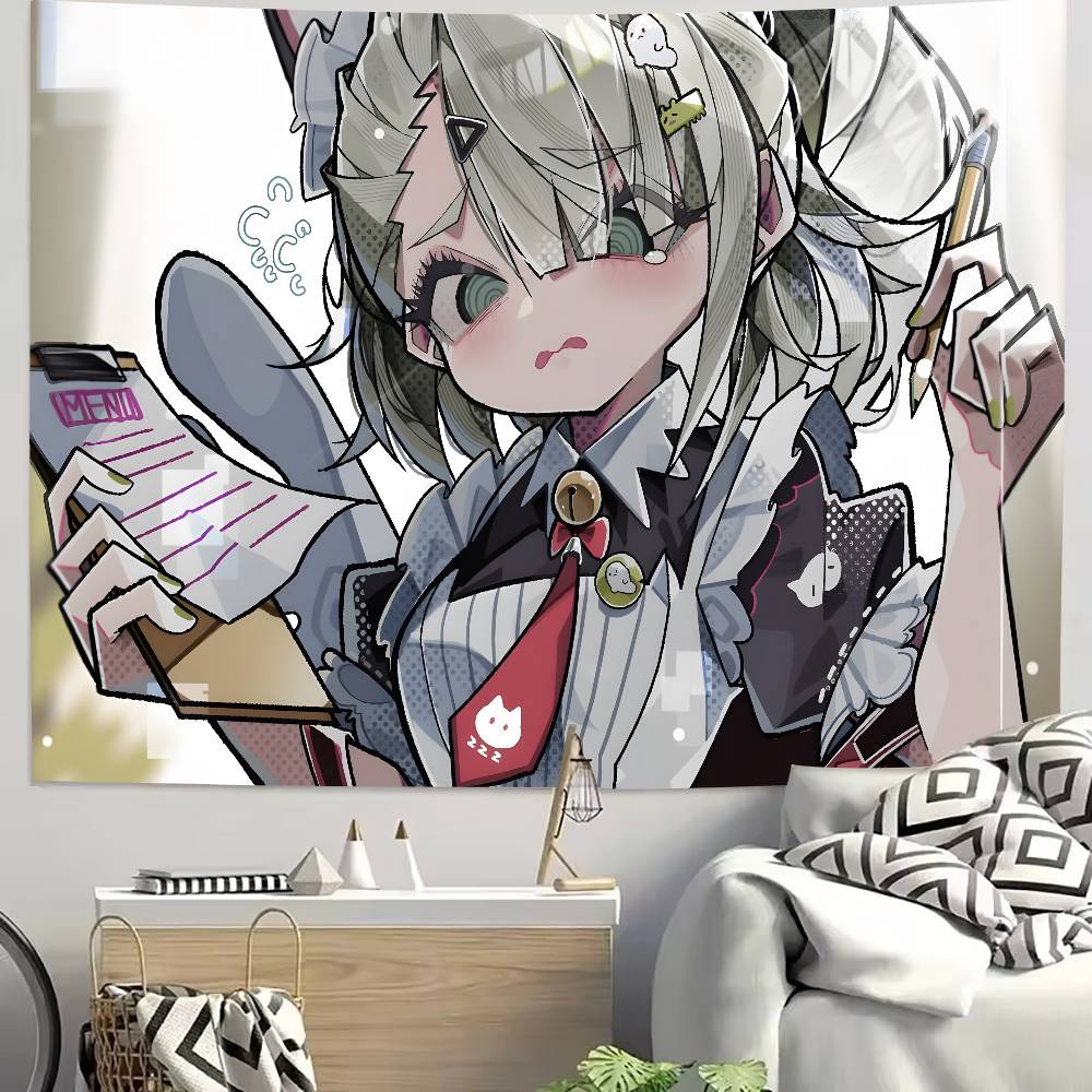 Kawaii Hot Girl Aria Sunna Tapestry Decoration Bedroom Dormitory Background Cloth Holiday Home Party Living Room Club Tapestry