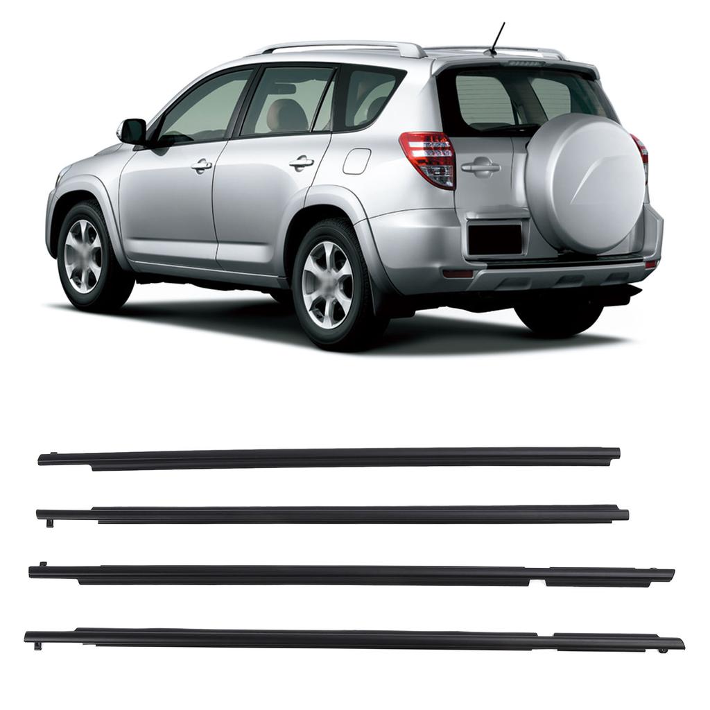 Car window rubber strips premium strips for front and rear wind and rain
