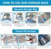 20 Pack Vacuum Storage Bags Suit Included Hand Gas Extractor, Space Bags Compression For Comforters And Blankets, Sealer Clothes Storage