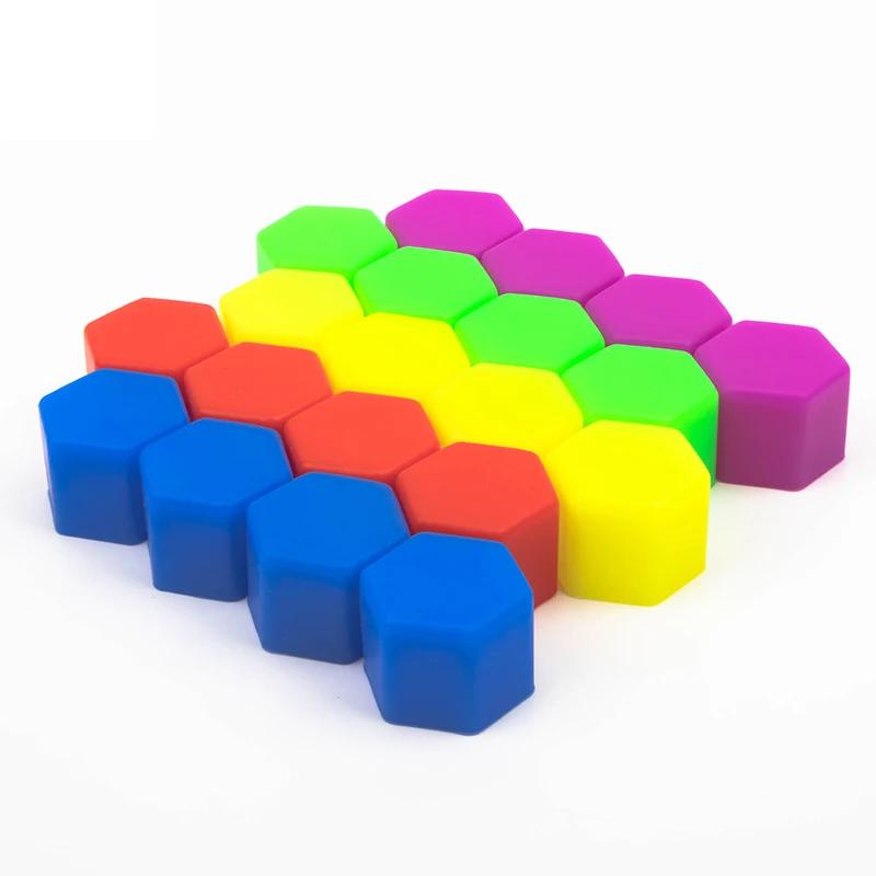 

20 шт. светящиеся колпачки для гаек колес автомобиля, защитная крышка 17 мм/19 мм/21 мм, силиконовые колпачки для ступиц автомобильных шин, антикоррозийные колпачки для гаек автомобильных шин 17mm