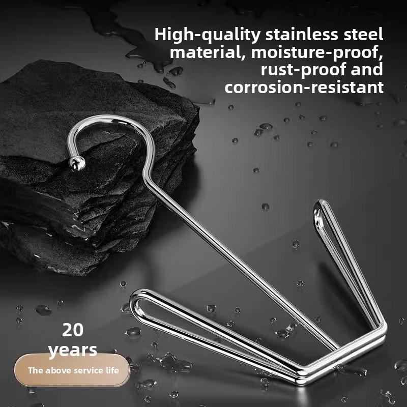 Multifunktionales Schuhregal aus Edelstahl Artefakt Schuhregal Einlegesohlenhaken Heim Balkon Schuhtrockner