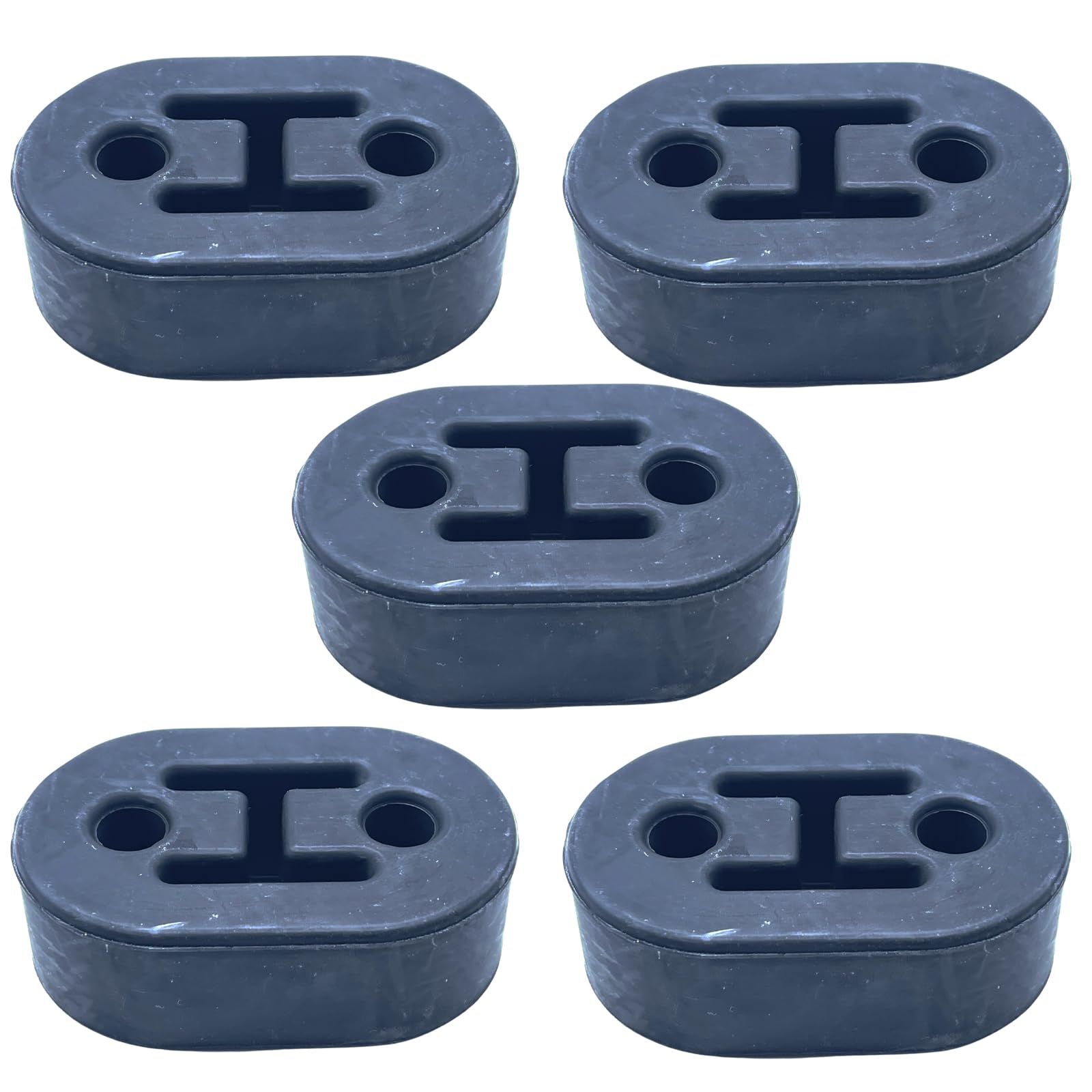 

TIGRE BLANC Универсальное крепление для глушителя, резиновое кольцо, 2 отверстия, 11 мм, сменная резина для износа, набор из 5 шт., черный, черный