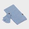 RECLOW CANDY Ensemble Moufles Écharpe BLEU CIEL