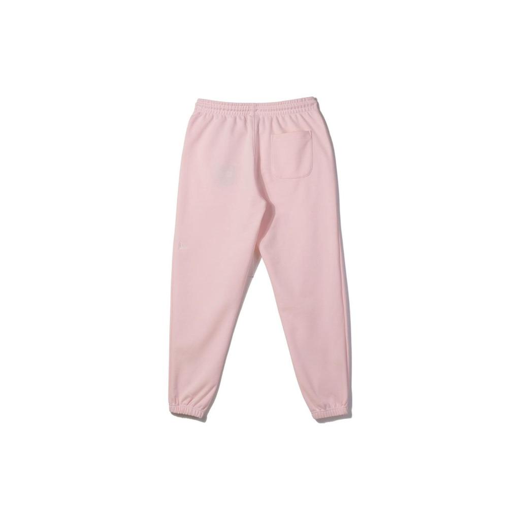 New Era Solid Color Drawstring Knit Sports Pants Women bottoms Pink 13546519