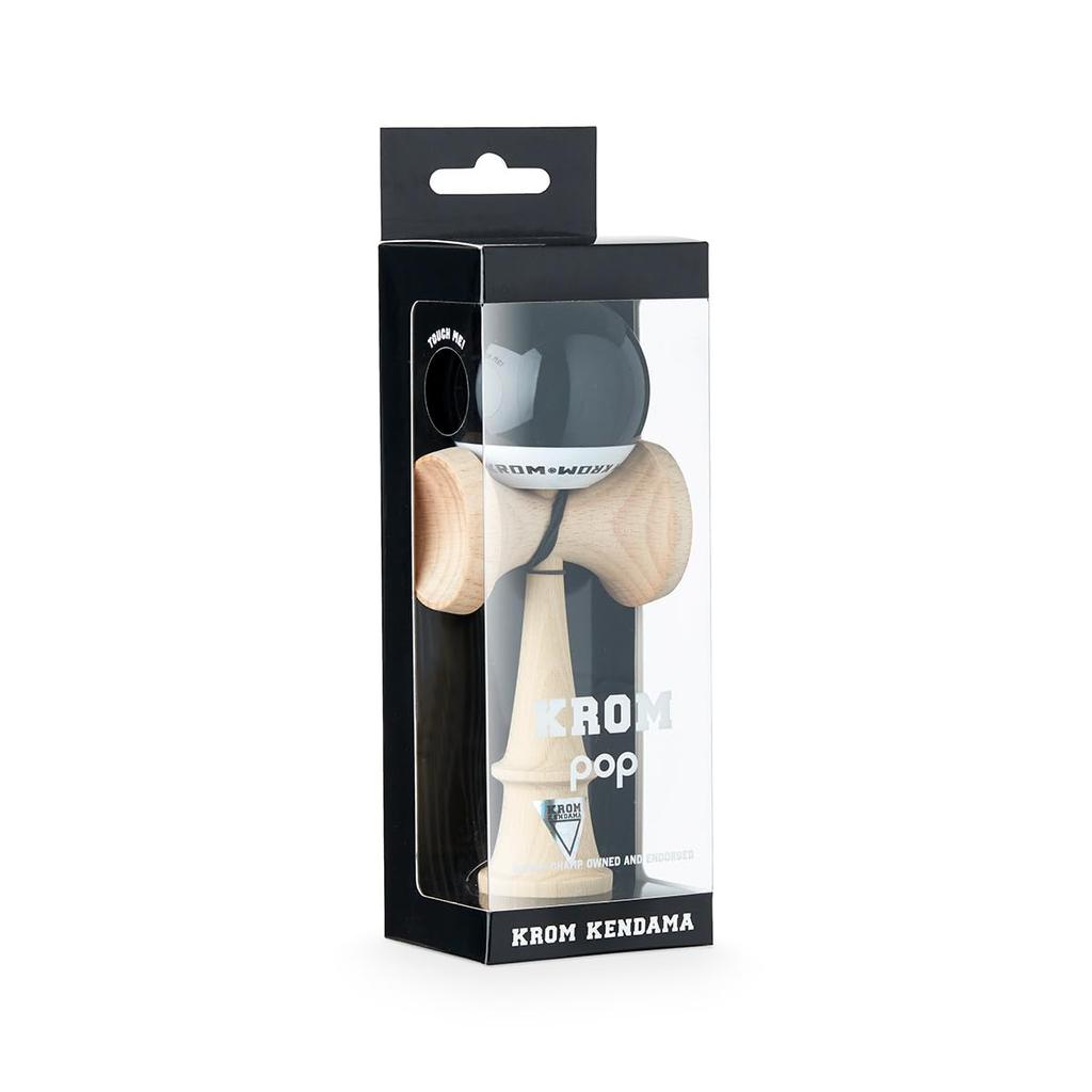 Kendama KROM POP Chrome Pop LOL Sticky Clear (Černá)