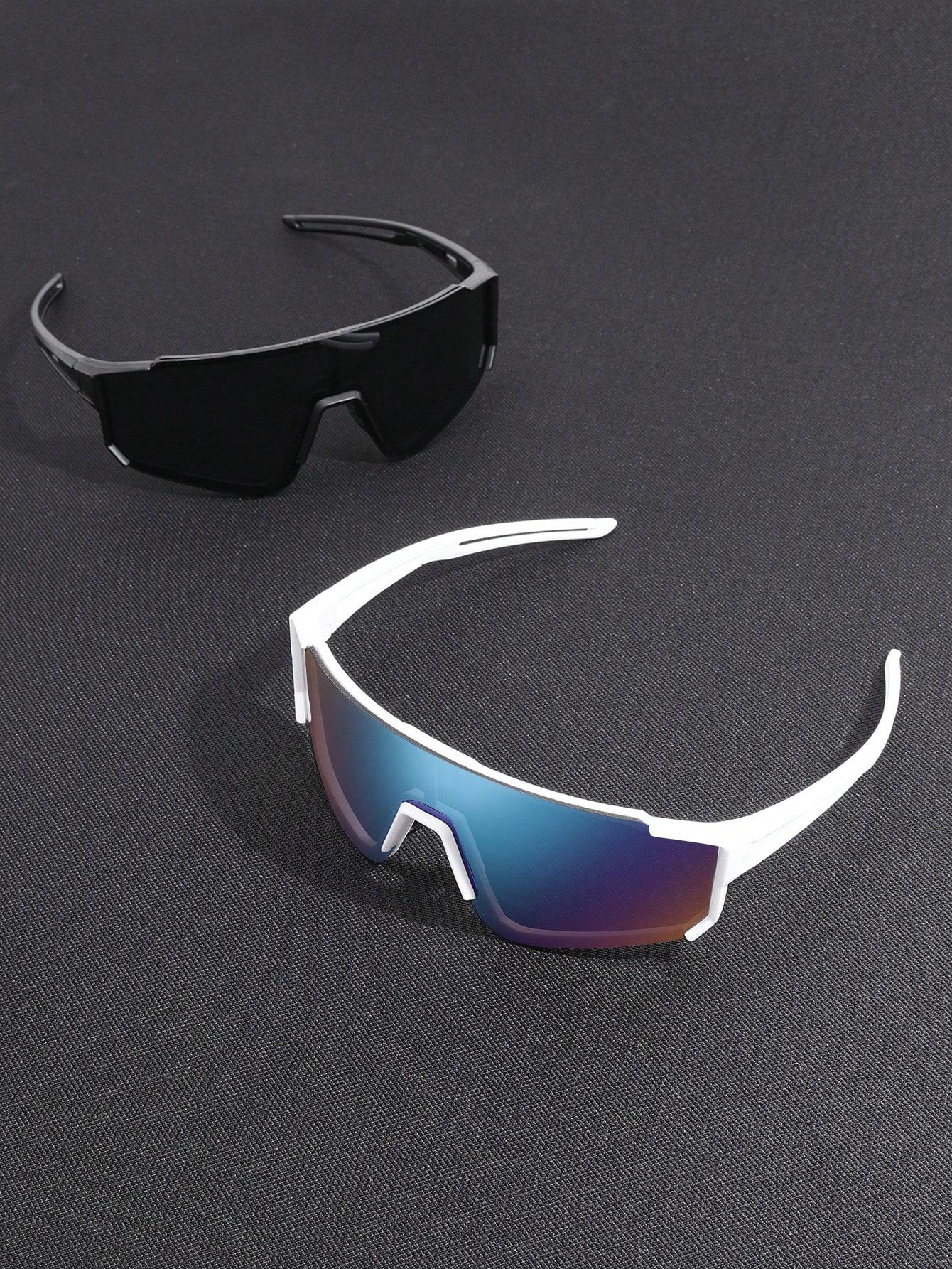 

2 шт. мужские панк-обертки с зеркальным покрытием, отражающие классические женские очки, комбинированные для езды на открытом воздухе, кемпинга, катания на лыжах, аксессуары