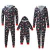 Conjunto de Pijama Mono Navideño Europeo y Americano a Juego para Padres e Hijos para Mujer 2023.