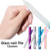 Crystal Glass Nail File Fingernail Pedicure Manicure Finger Buffer Etched Filin