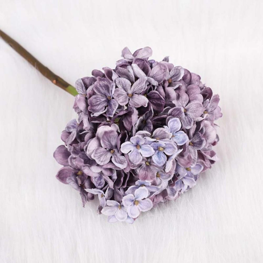 Hydrangea Macrophylla Simulation Retro Hydrangea Real Touch Faux Flower Branch  Valentine's Day