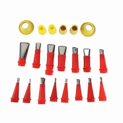 16pcs Stainless Steel Caulking Nozzle Applicator and 6pcs Connection Base Caulking Finisher Tool