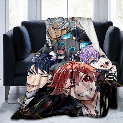 Cartoon Wonderland Blanket NRC School Adventure Game Series Flannel Throw Blanket for Couch Sofa Cozy Plush Blanket for Kids