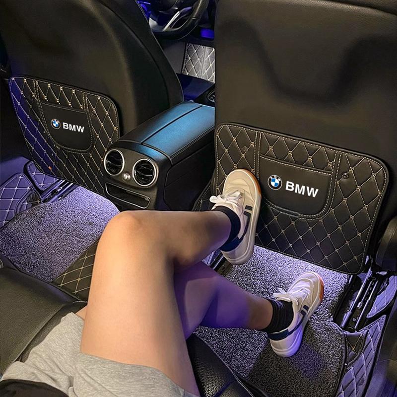 Bil Läder Anti-Spark Matta Sätesrygg Skyddsdyna För BMW F12 F13 G30 G32 F34 F40 F45 F46 X1 X2 X3 X5 X4 X6 X7 F25 F26 G06 G05