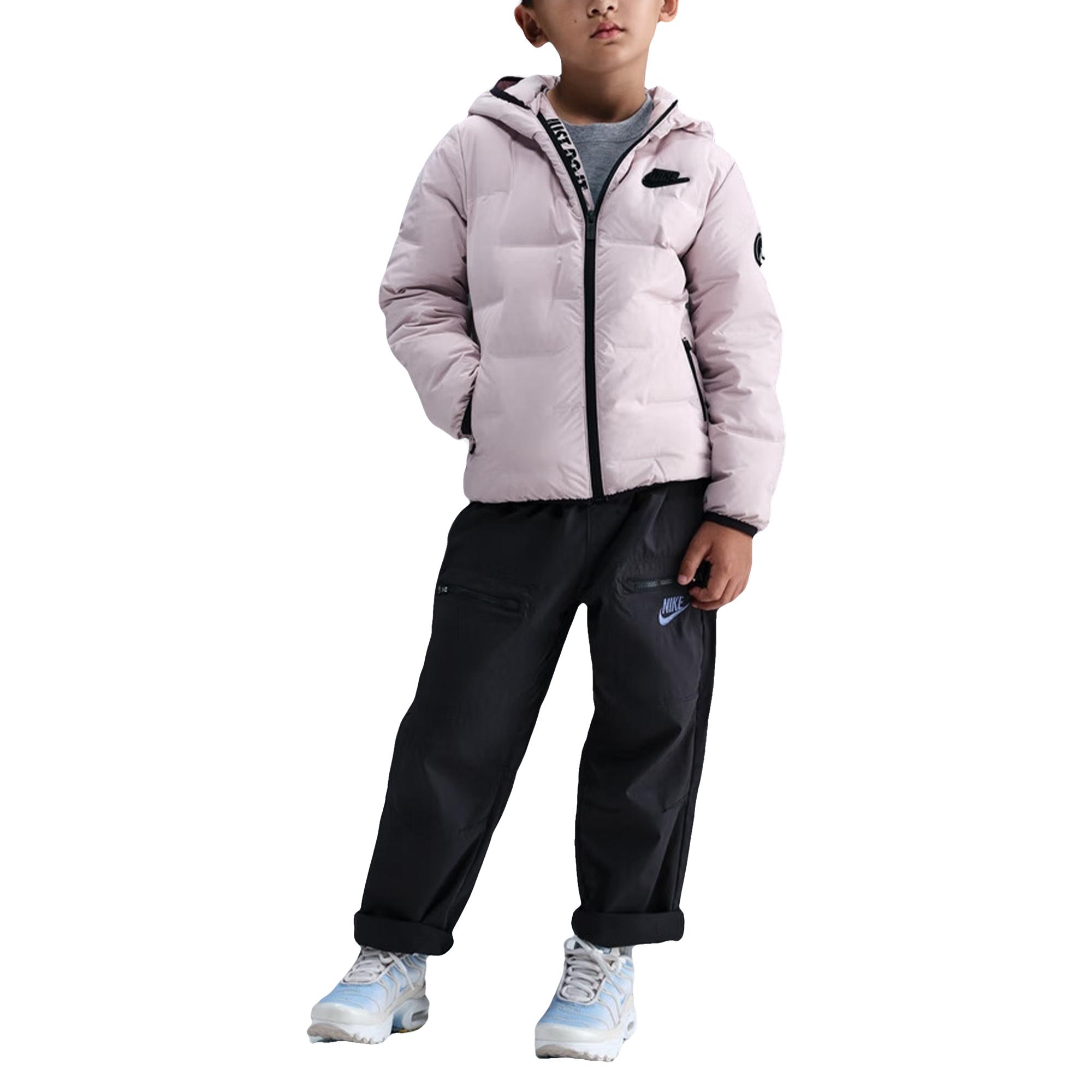 Nike Kids Down Jackets Hooded Non Detachable Moderate Hooded HQ7960-019 S
