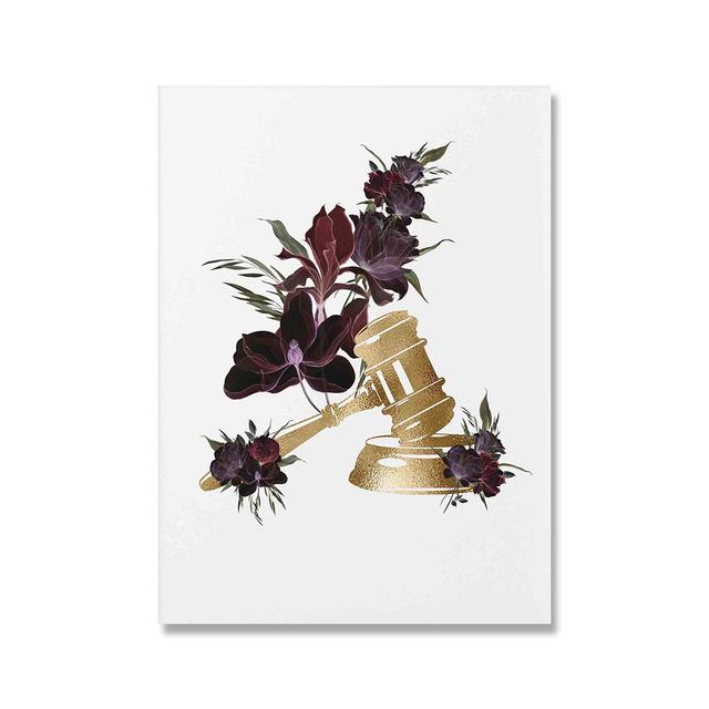 Pittura Interni Arredamento Casa Quadro Legge Dea della Giustizia Stampe Wall Art Poster Astratti su Tela per Design Casa Senza Cornice