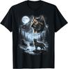 Vintage Schildpad Kat Huilend naar De Maan T-shirt