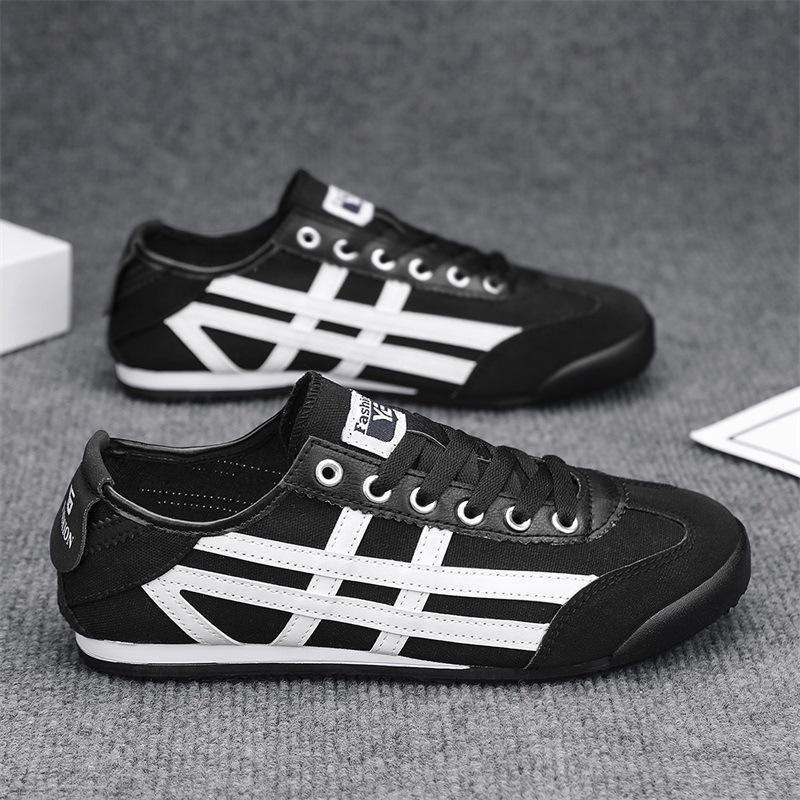 Forrest Gump summer new lightweight canvas men's shoes men's versatile lazy shoes couple low-top board shoes