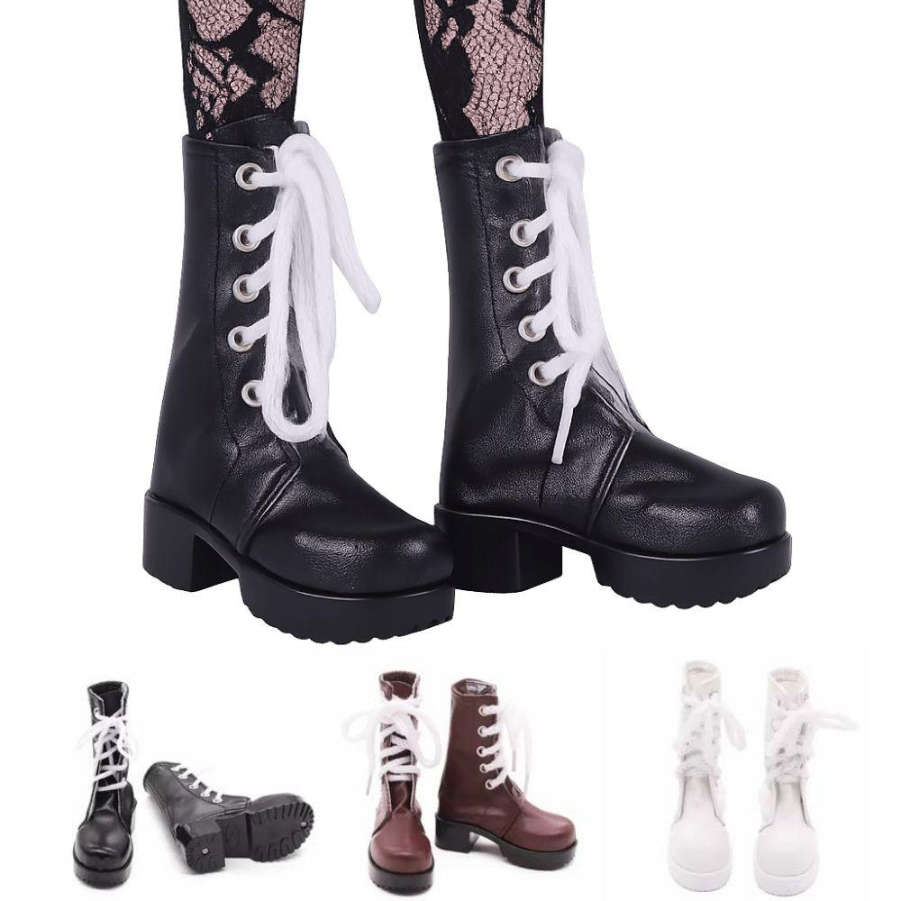 Retro Brown Doll Boots Casual Wearing Doll Long Boots Fashion 60cm Doll Shoes  DIY Toy